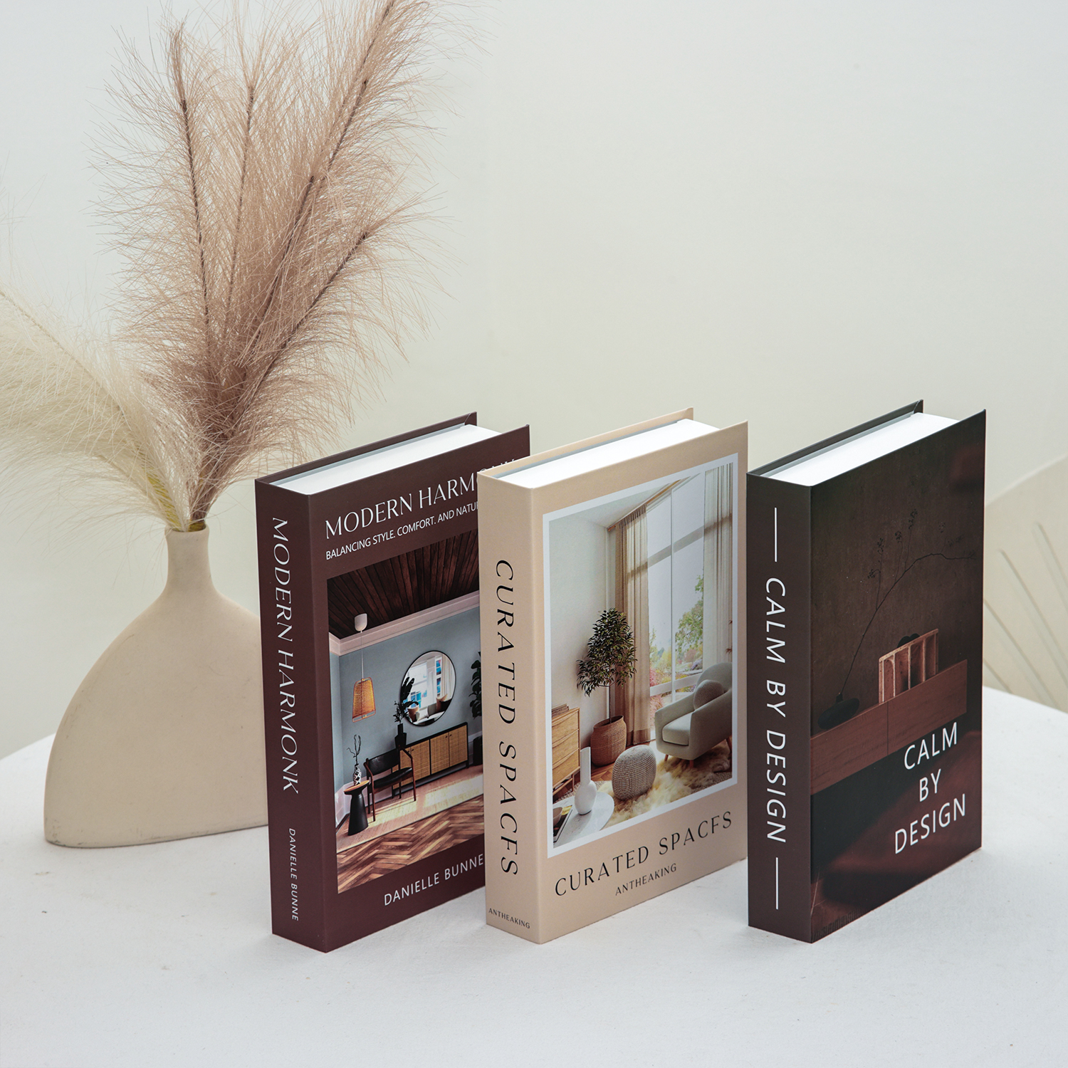 Interior Design Book - 3Pcs/1Pcs Foldable Luxury Fake Book Decoration