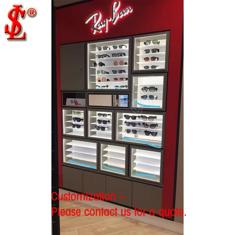 Interior Design Usa - custom.Fashion Retail Sunglasses Wall Display with