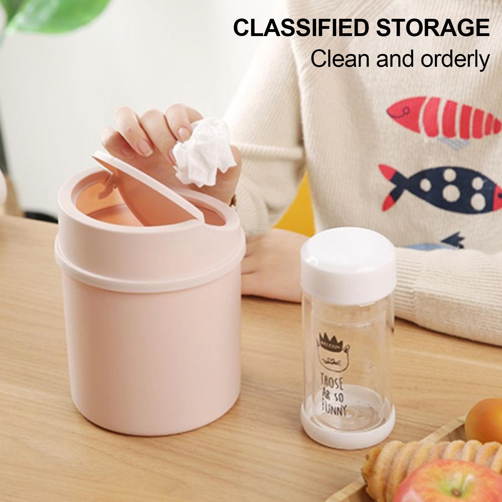 Mini Desk Trash Can With Flipp - Interior Design Your Home avaliação e preço