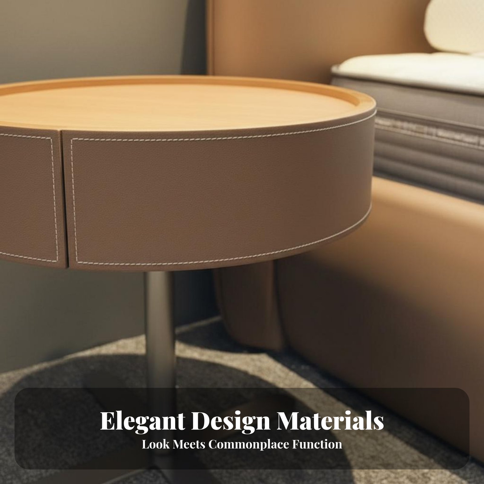 Round Pedestal Night Table Min - Interior Design Office Space avaliação e preço