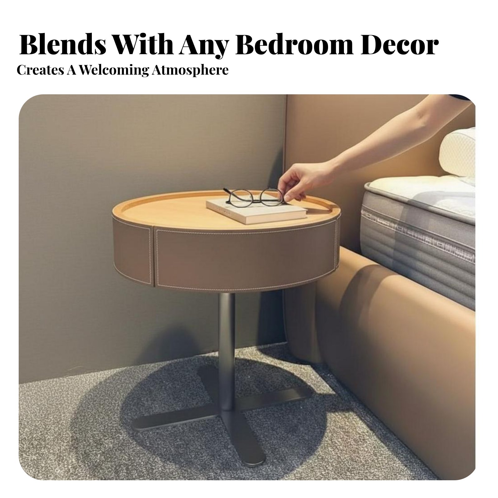 Round Pedestal Night Table Min - Interior Design Office Space avaliação e preço