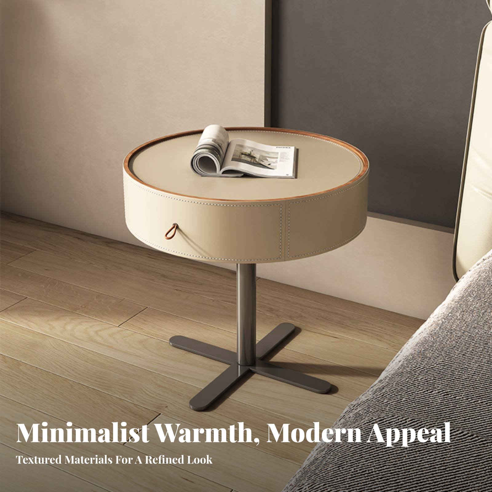 Round Pedestal Night Table Min - Interior Design Office Space avaliação e preço