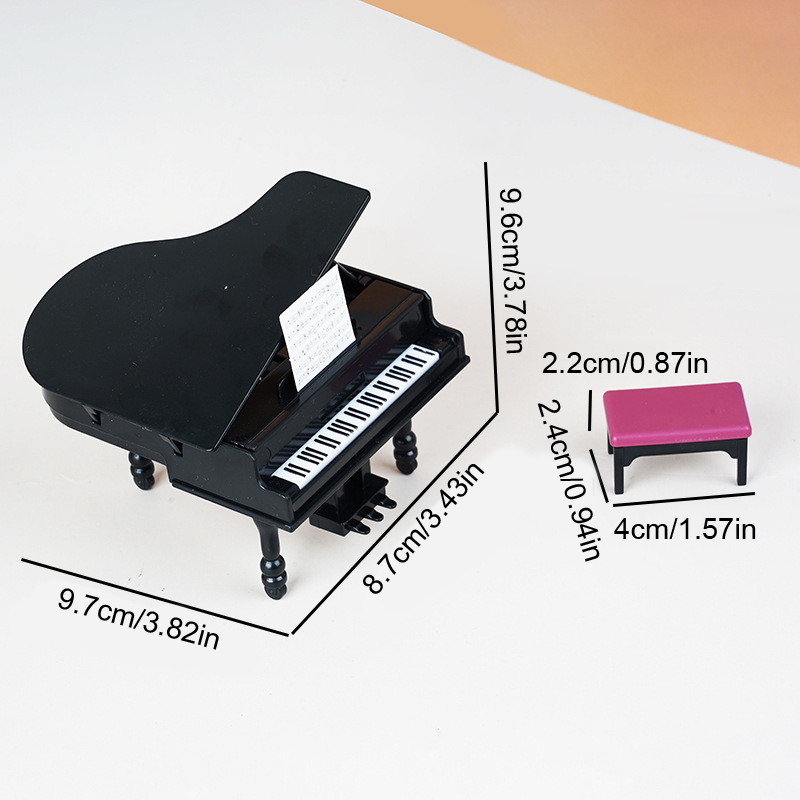 1:12 Dollhouse Miniature Piano - Interior Design Living Room avaliação e preço