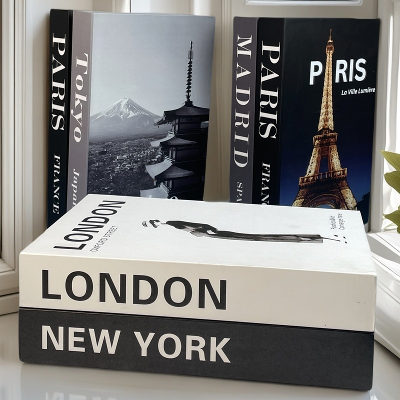 Luxury Fake Book Storage Box A - Interior Design Book avaliação e preço