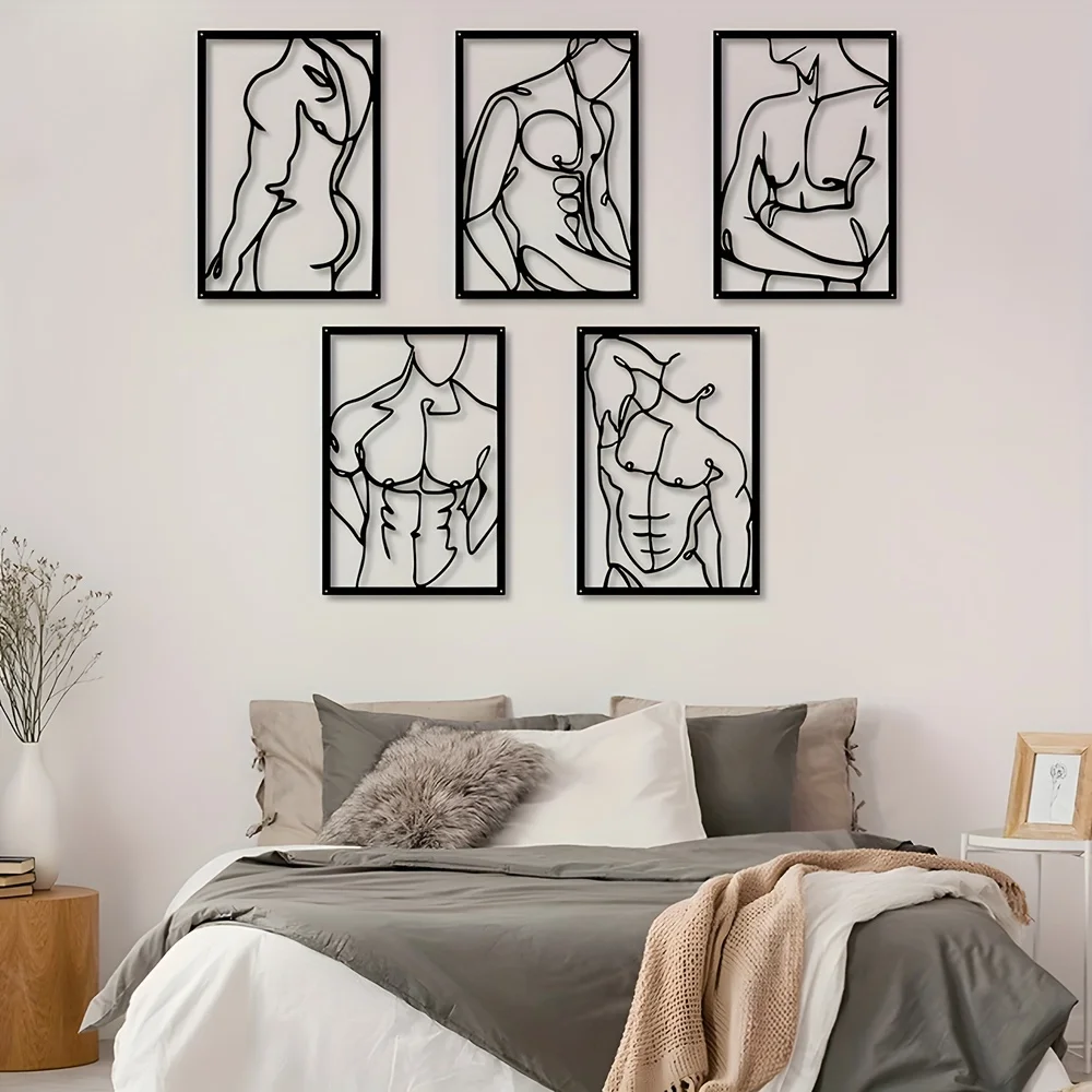 Modern Metal Wall Art for Home - Interior Design Your Home avaliação e preço