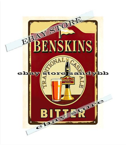 Benskins Bitter Ale metal tin  - Interior Design Usa avaliação e preço