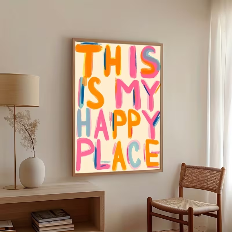 Modern This Is My Happy Place  - Interior Design Living Room avaliação e preço