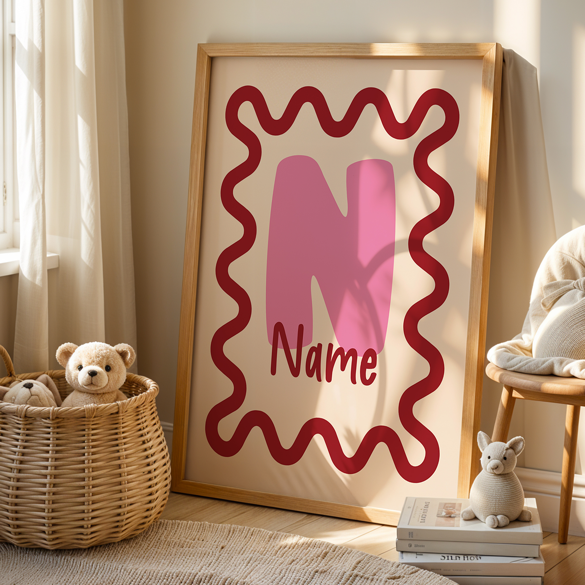 Personalized Custom Name Carto - Interior Design Living Room avaliação e preço