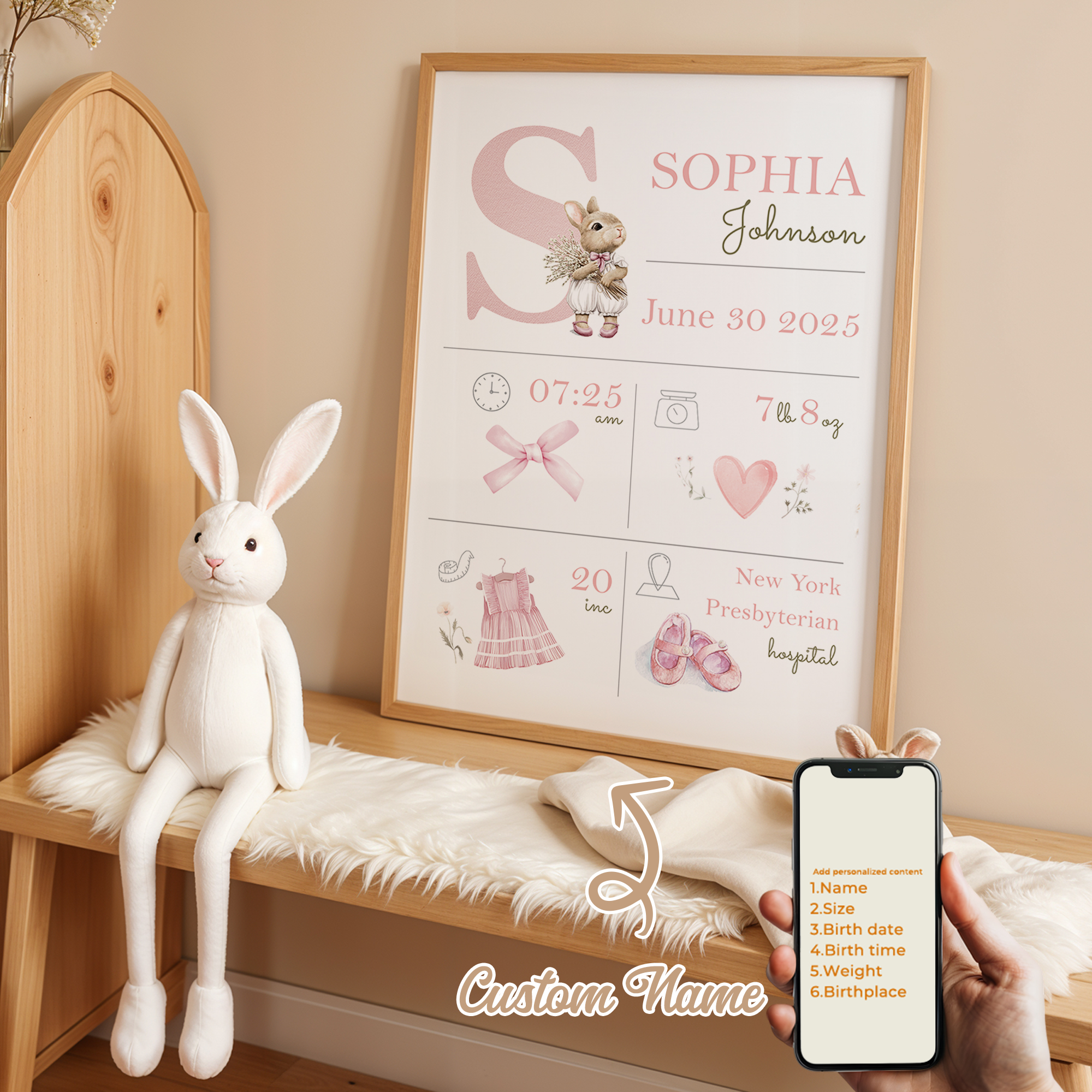 Personalized Custom Name Carto - Interior Design Living Room avaliação e preço