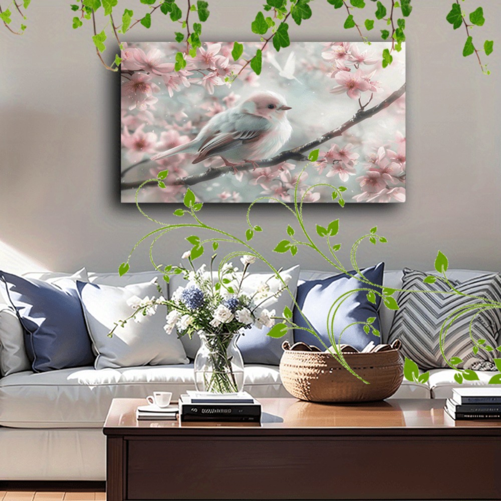 Lovely fluffy bird and cherry  - Interior Design Usa avaliação e preço