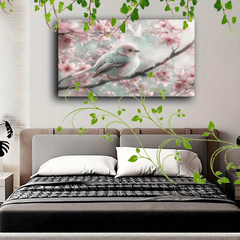 Lovely fluffy bird and cherry  - Interior Design Usa avaliação e preço