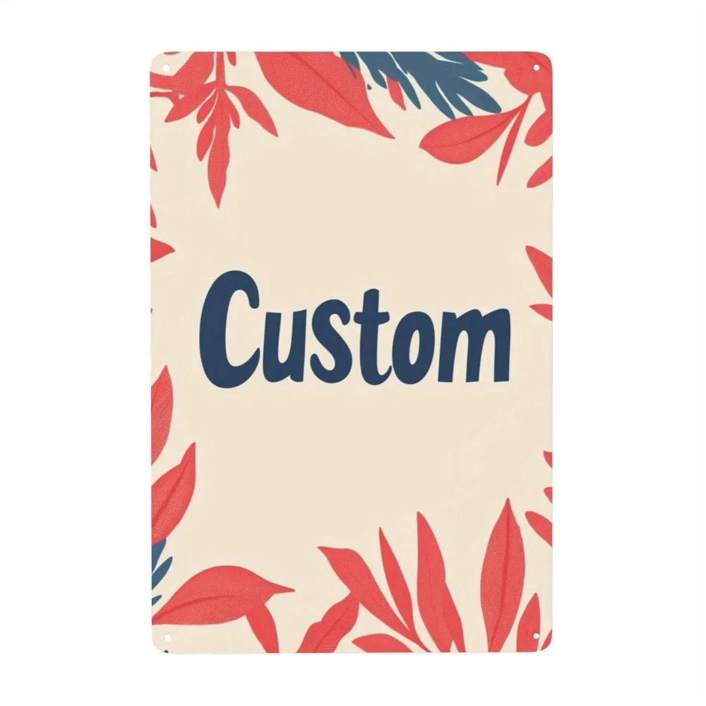 Personalized Metal Tin Sign wi - Interior Design Usa avaliação e preço