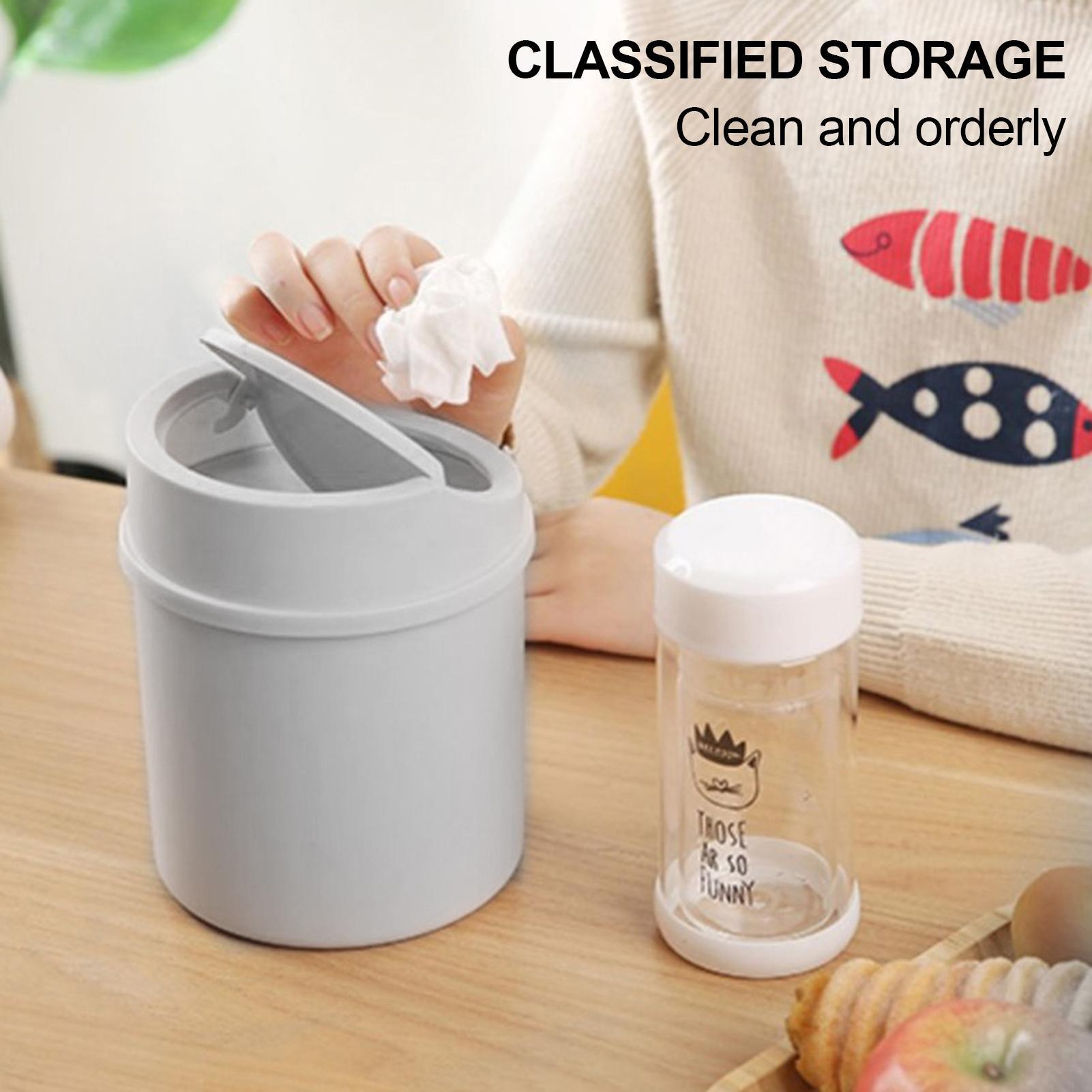Mini Trash Can With Flipping L - Interior Design Your Home avaliação e preço
