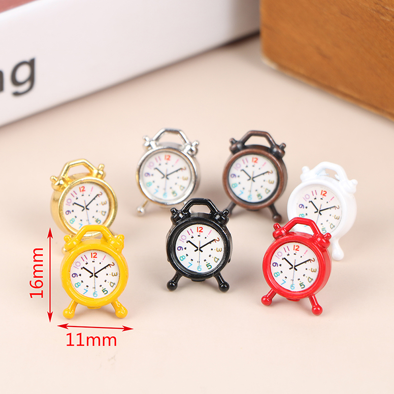 1PC 1:12 Scale Alarm Clock Dol - Interior Design Living Room avaliação e preço