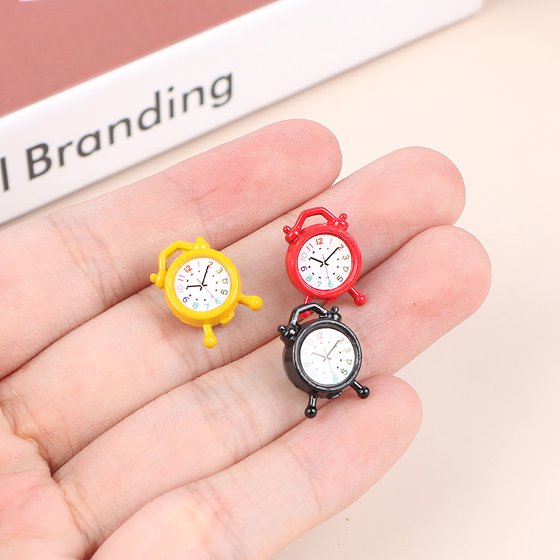 1PC 1:12 Scale Alarm Clock Dol - Interior Design Living Room avaliação e preço