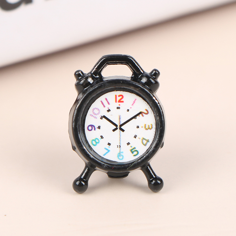 1PC 1:12 Scale Alarm Clock Dol - Interior Design Living Room avaliação e preço