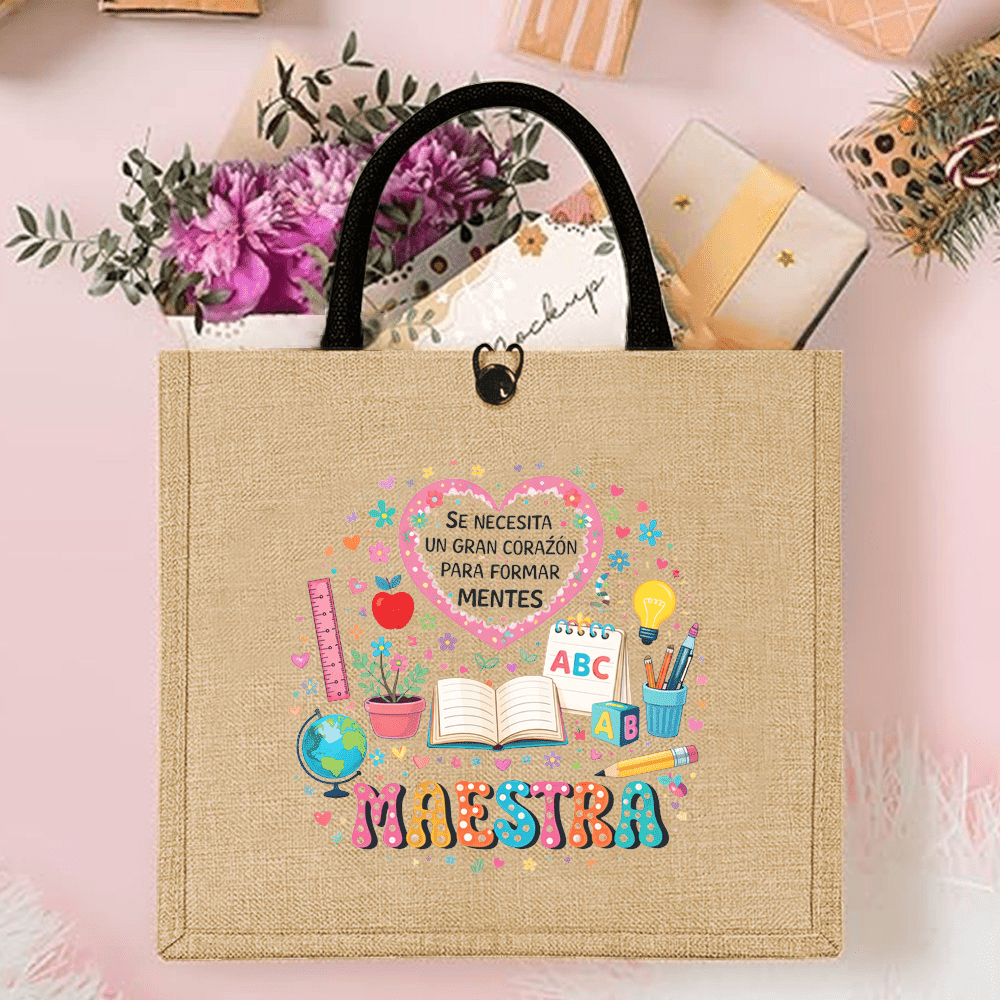 Maestra Printed Linen Tote Bag - Interior Design Book avaliação e preço