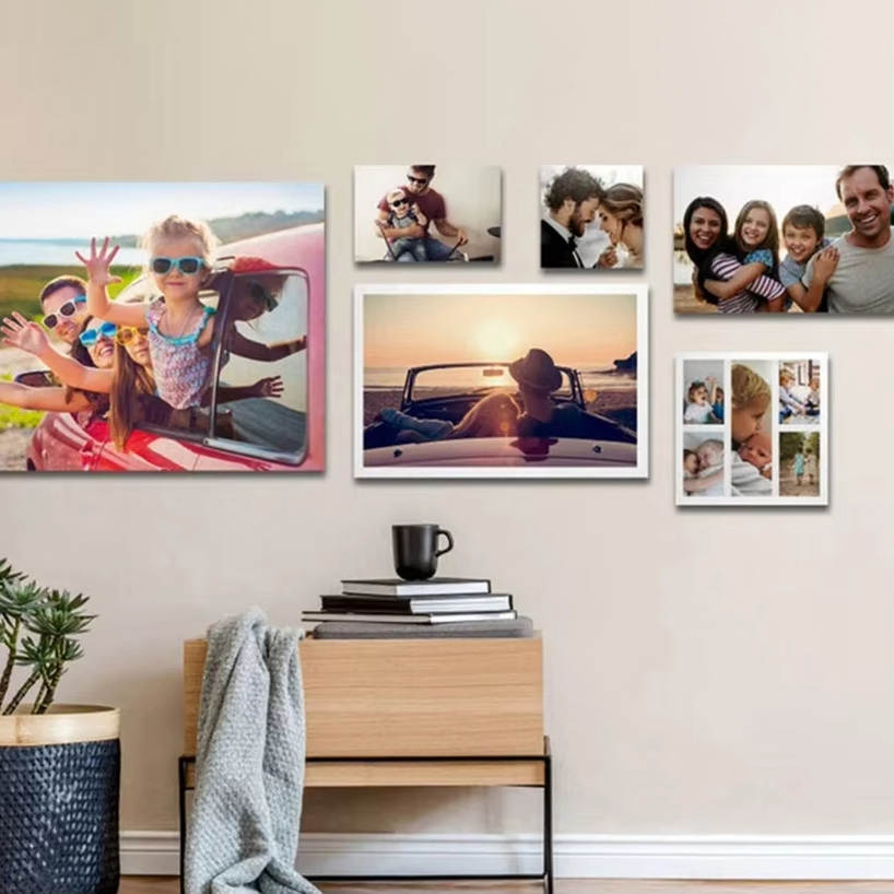 Custom Frameless Photo Canvas  - Interior Design Living Room avaliação e preço