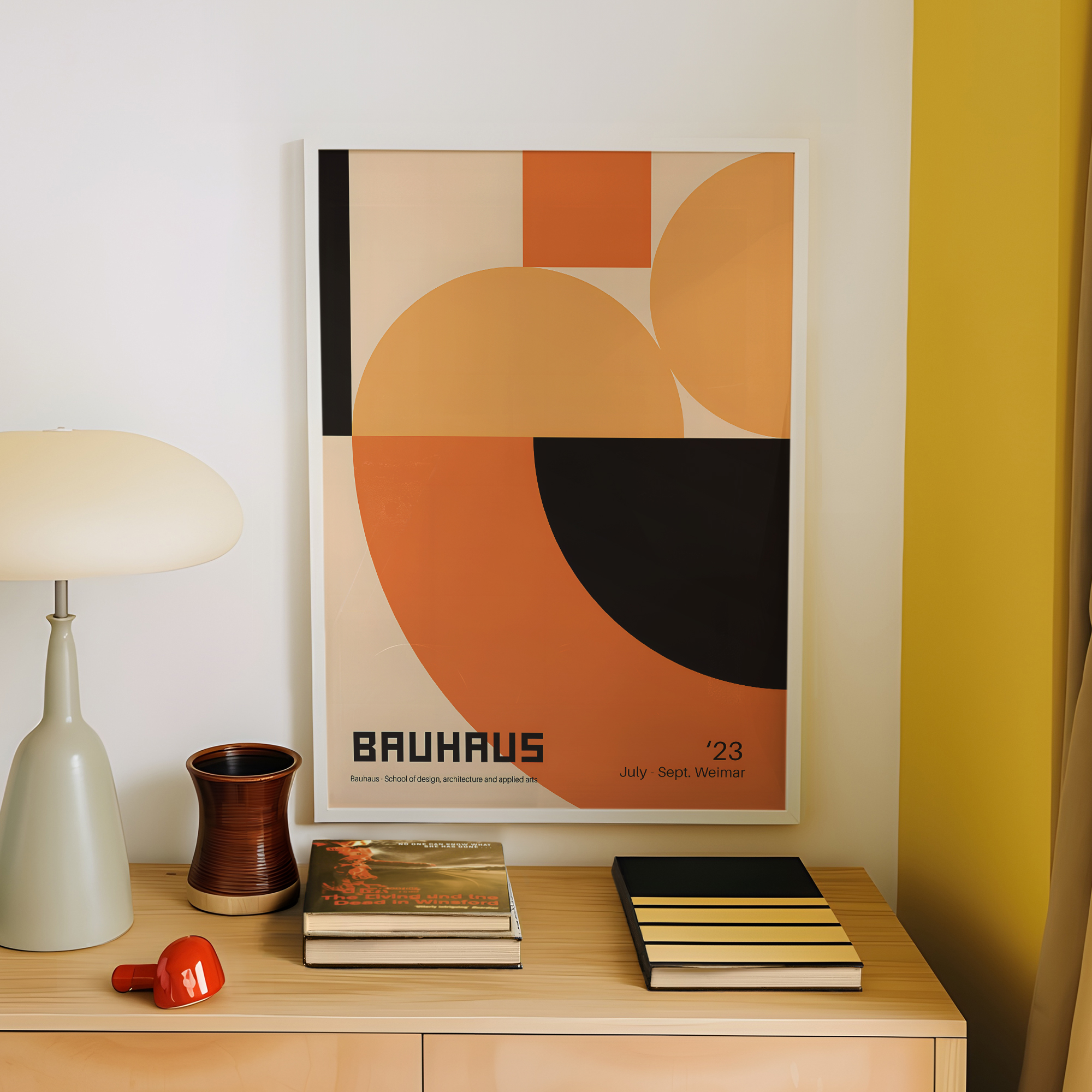 Modern Geometry Bauhaus School - Interior Design Living Room avaliação e preço