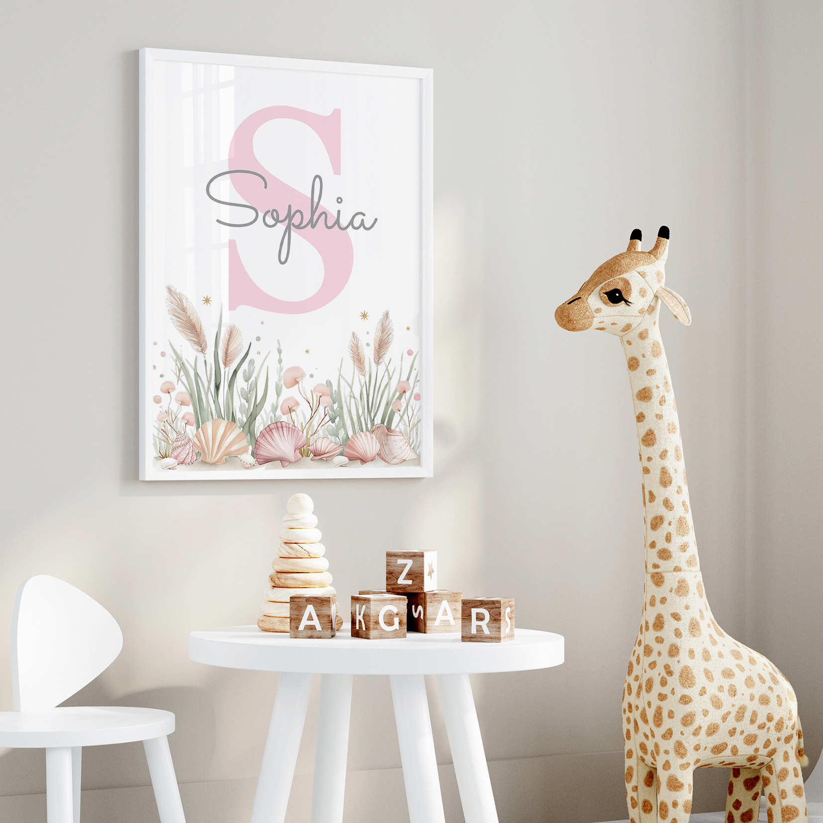 3pcs Personalized Custom Name  - Interior Design Living Room avaliação e preço