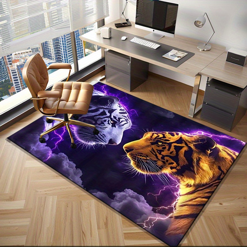 Tiger faces rug with electric  - Interior Design Your Home avaliação e preço