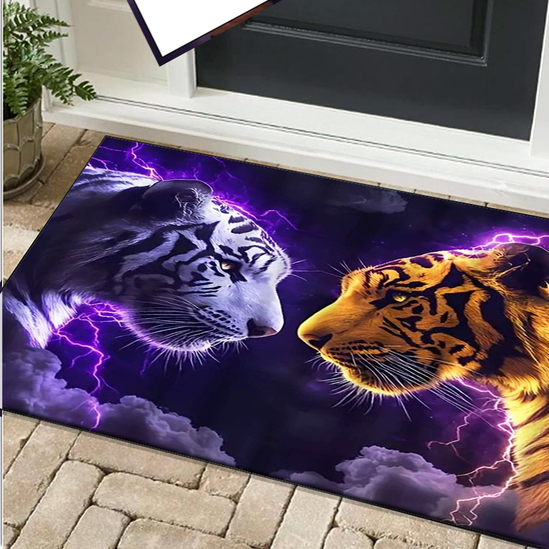 Tiger faces rug with electric  - Interior Design Your Home avaliação e preço