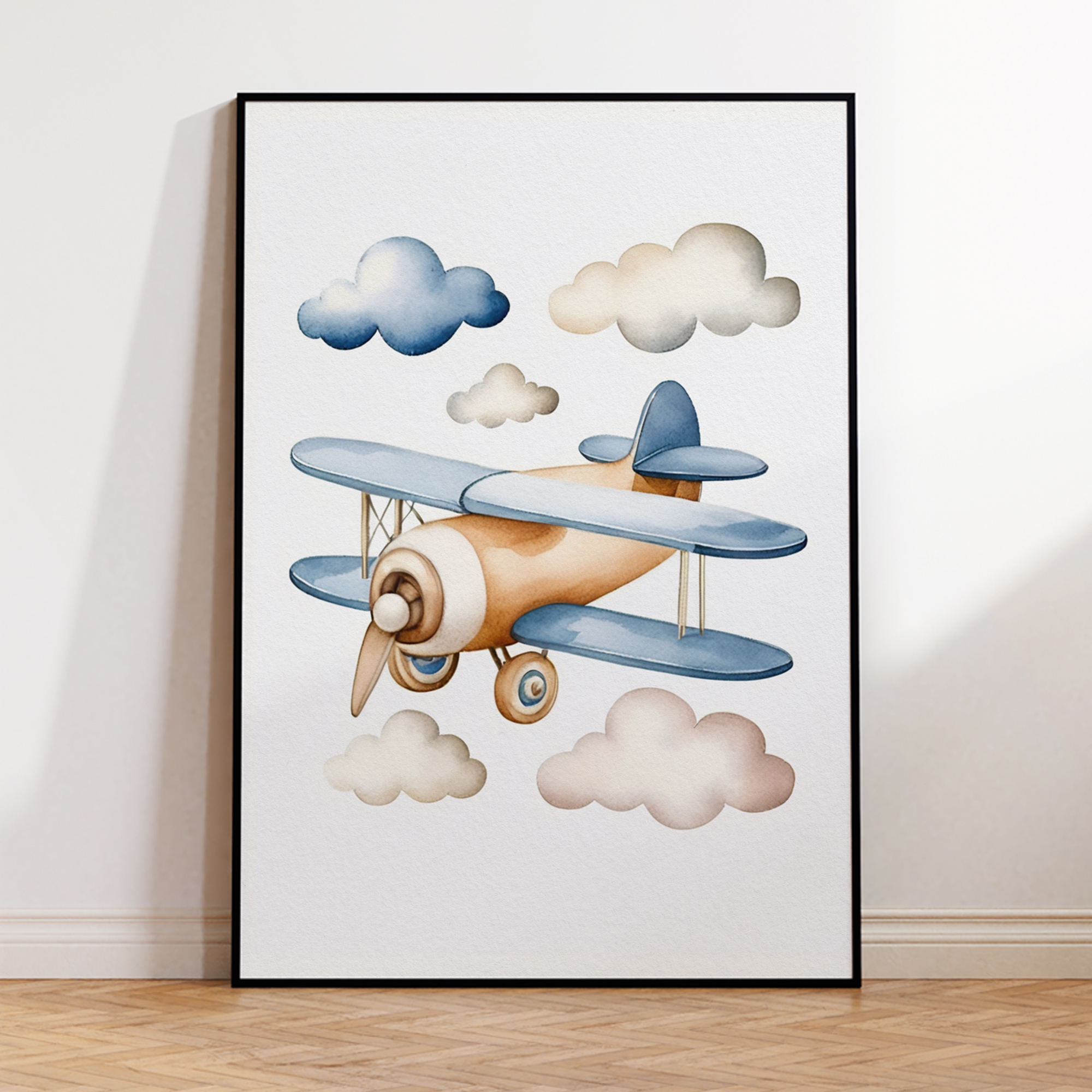 Cartoon Children Airplane Heli - Interior Design Living Room avaliação e preço