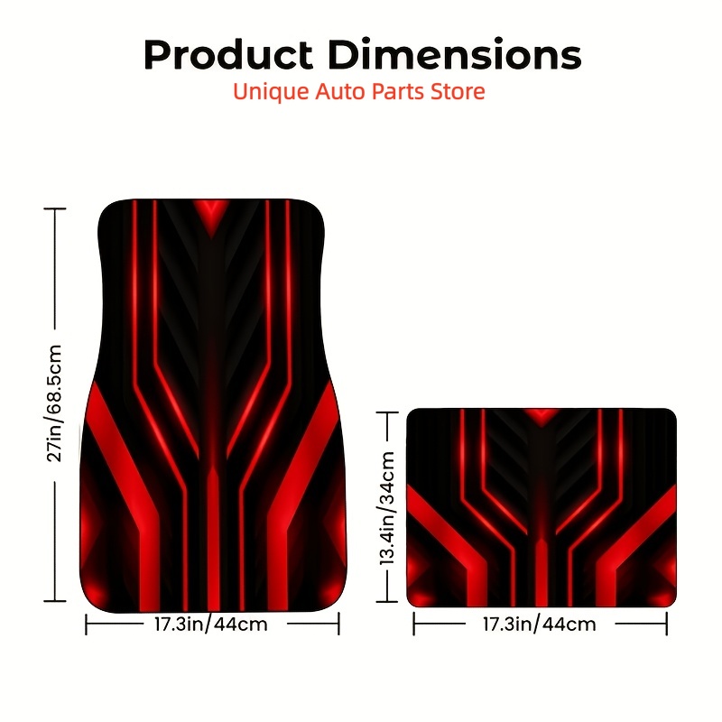 Car Floor Mats 4pcs, Material, - Interior Design Visualizer avaliação e preço