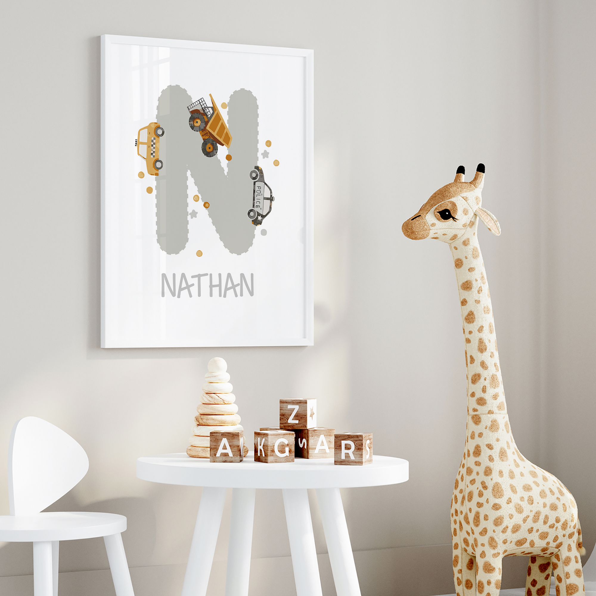 3pcs Personalized Custom Name  - Interior Design Living Room avaliação e preço