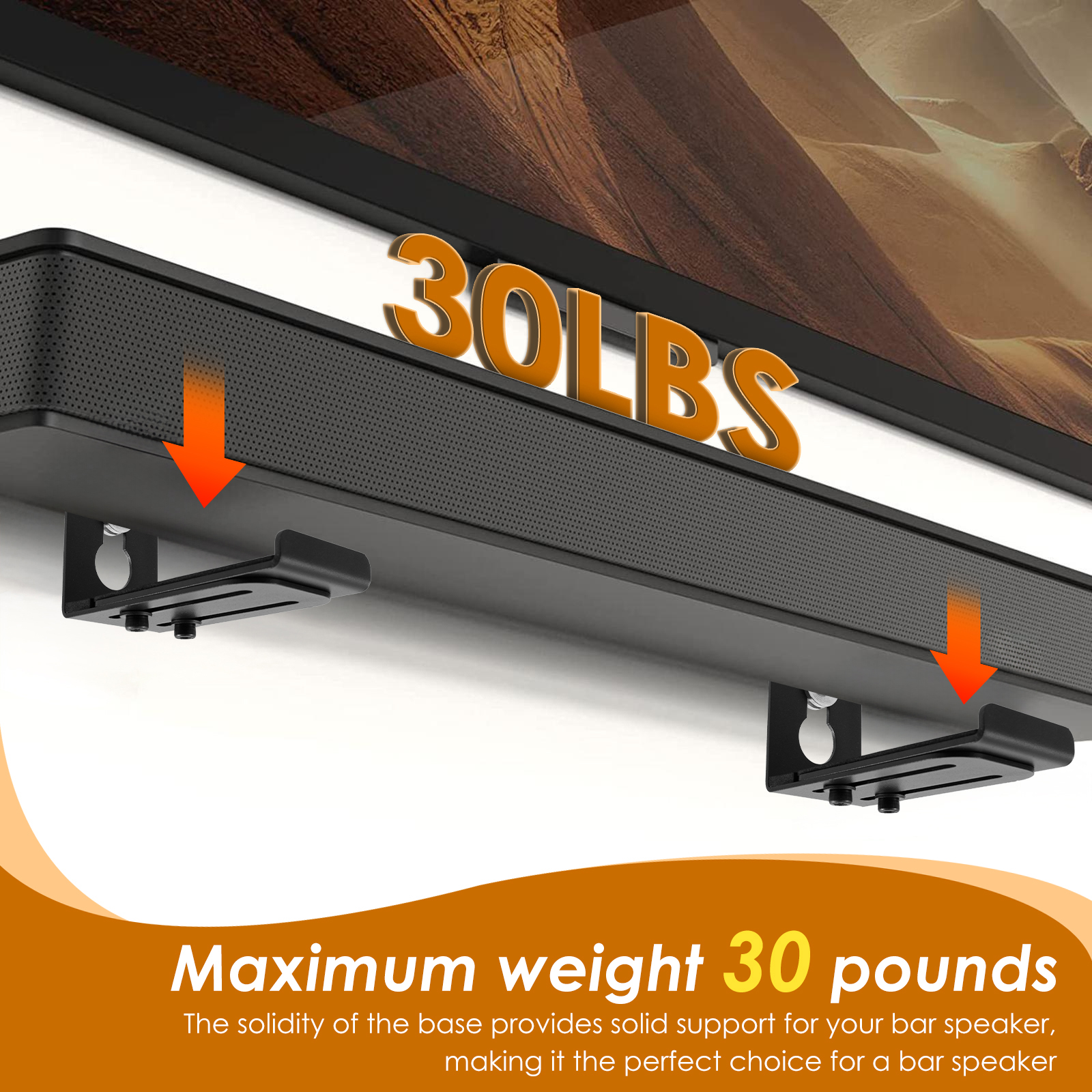 2Pcs Soundbar Speaker Stands W - Interior Design Living Room avaliação e preço