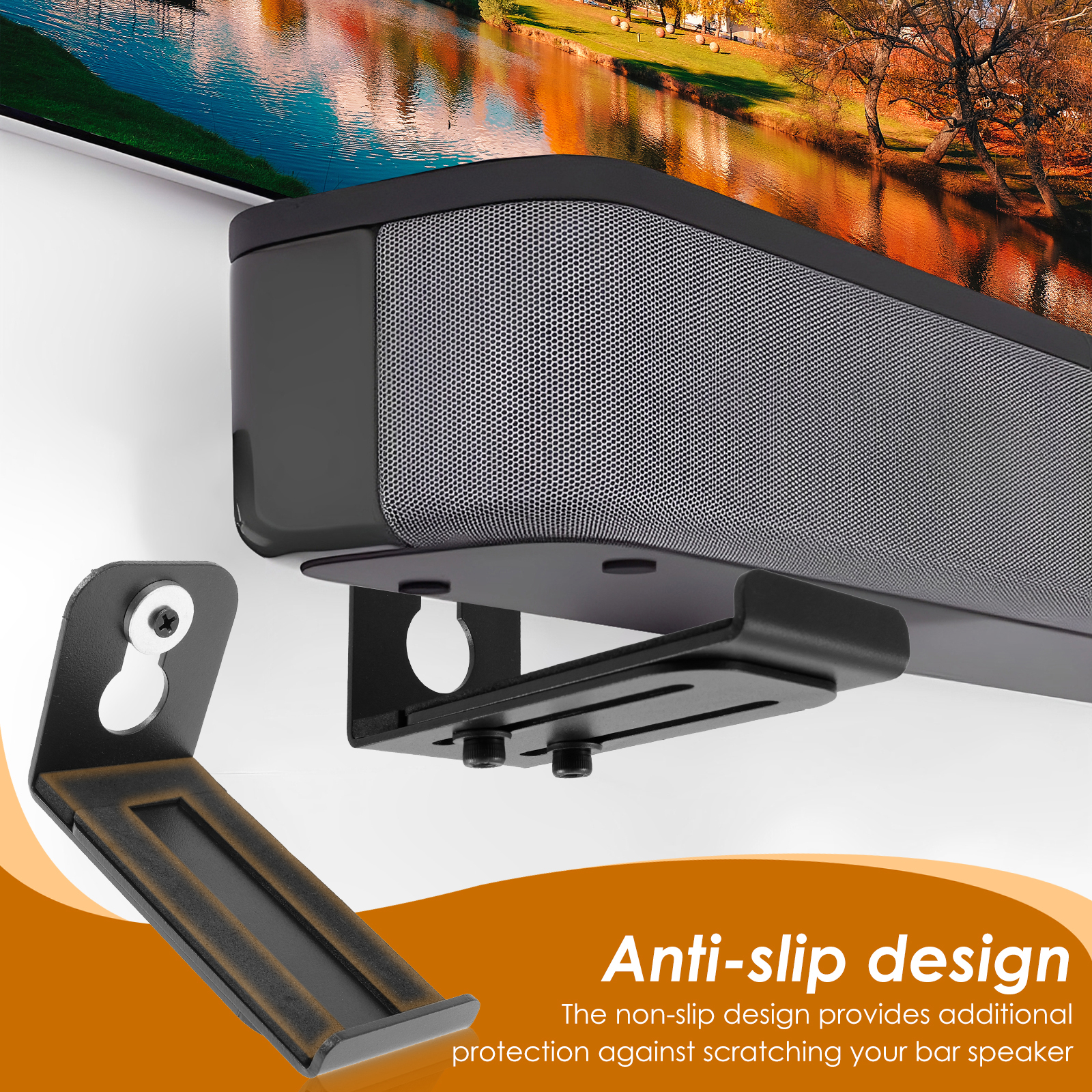 2Pcs Soundbar Speaker Stands W - Interior Design Living Room avaliação e preço