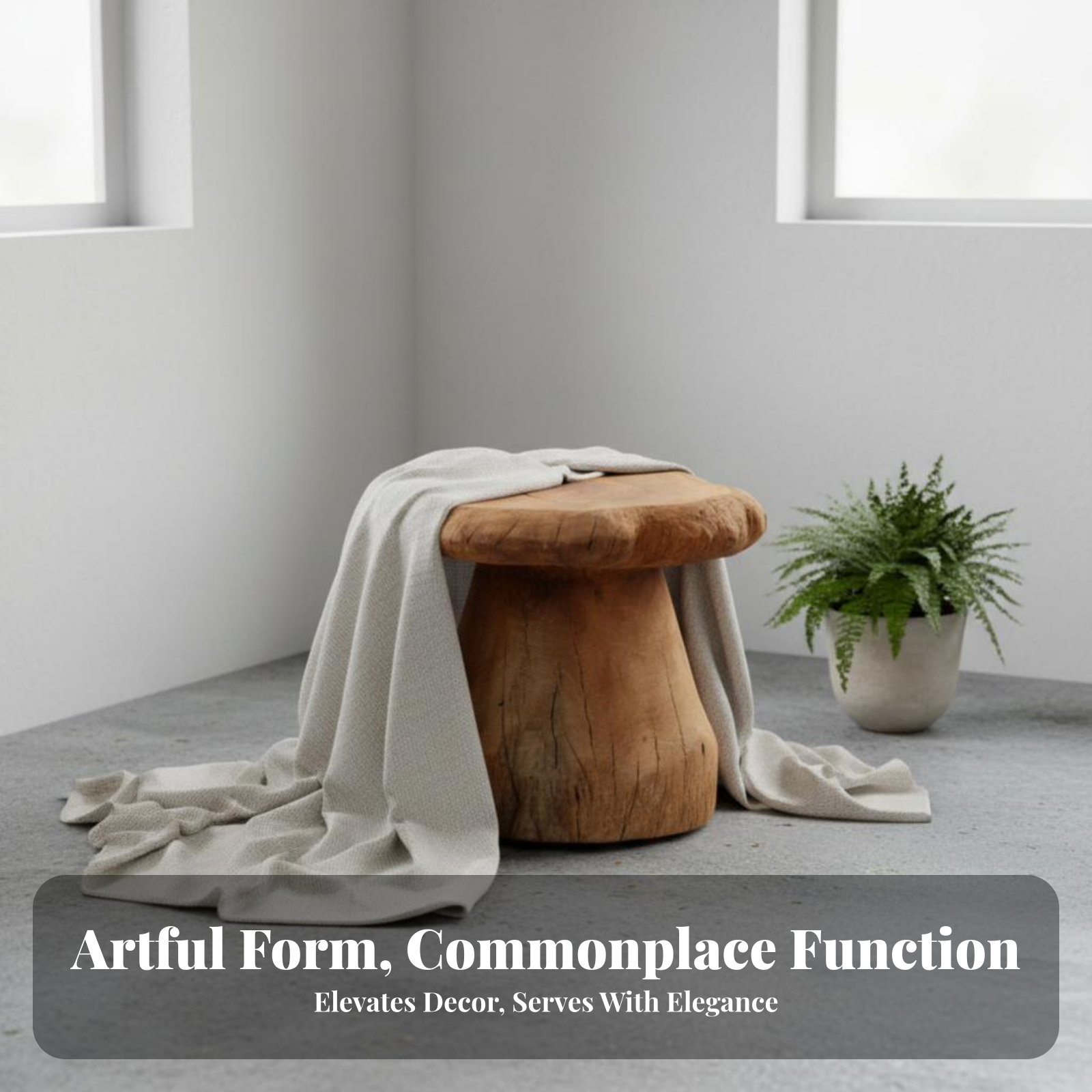Mushroom-Shaped Stool Wabi-Sab - Interior Design Build avaliação e preço