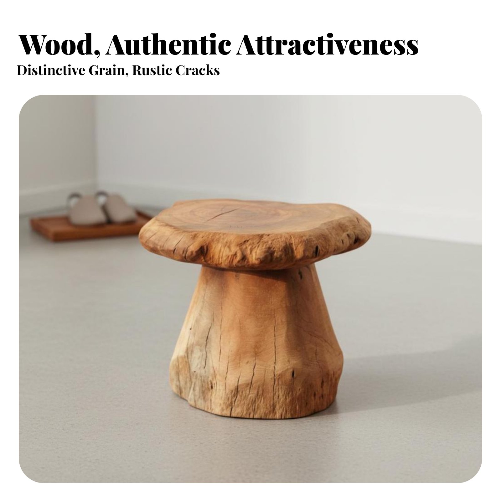 Mushroom-Shaped Stool Wabi-Sab - Interior Design Build avaliação e preço