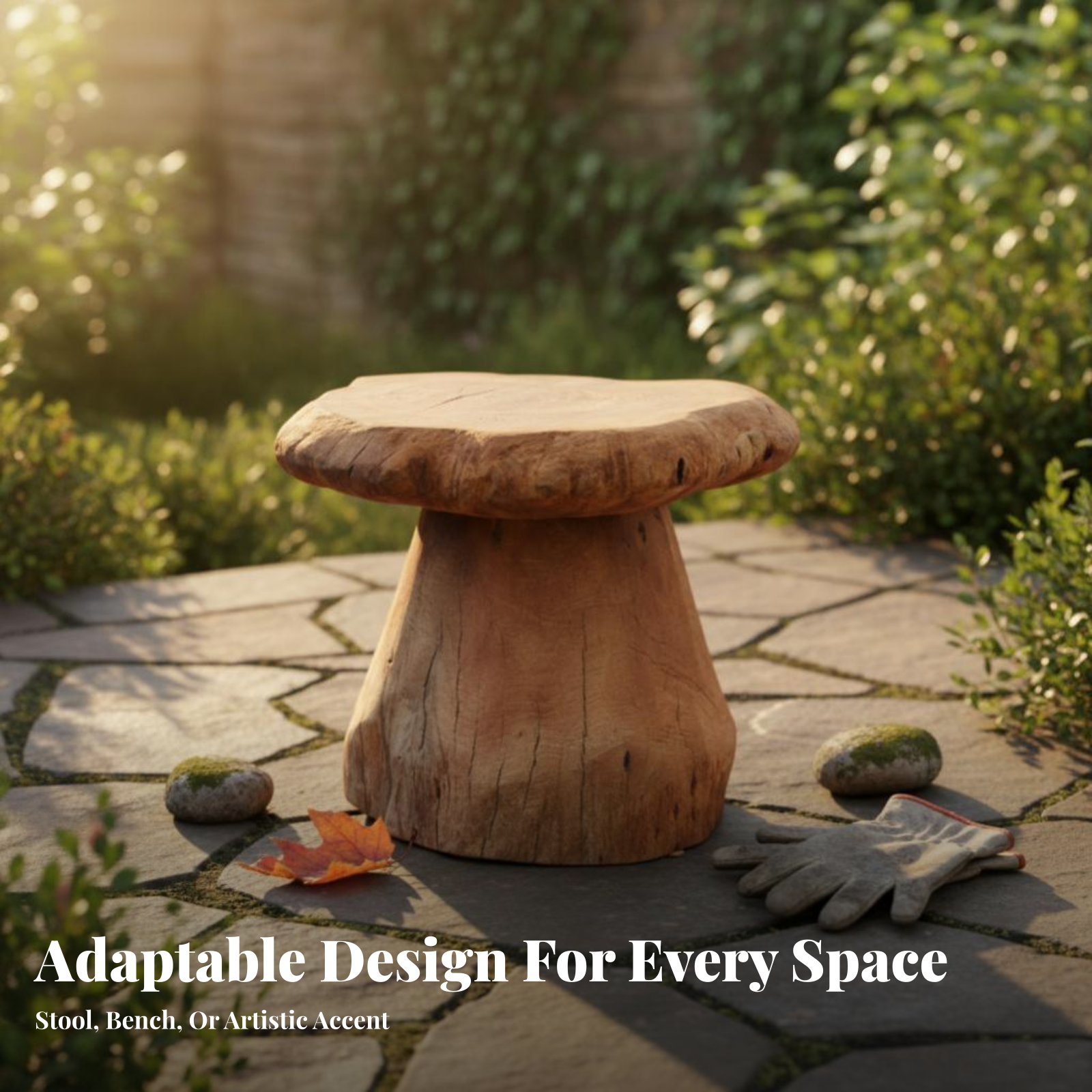 Mushroom-Shaped Stool Wabi-Sab - Interior Design Build avaliação e preço
