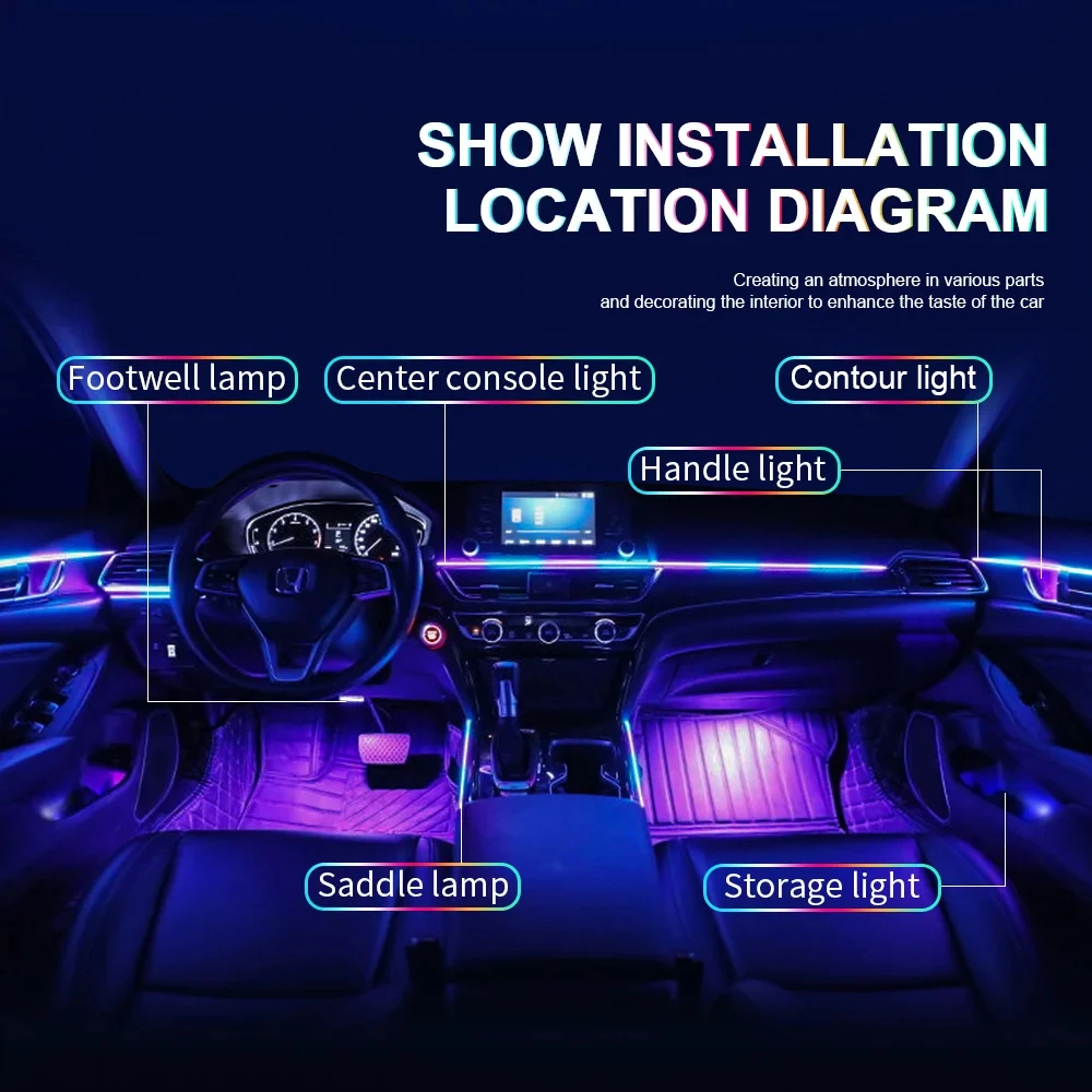 6 in 1 Exclusive Car LED Inter - Interior Design Visualizer avaliação e preço