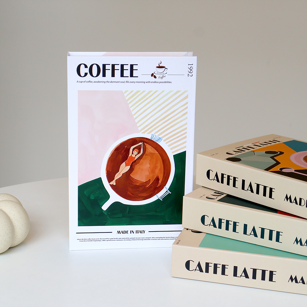 Coffee Lover Book Ornaments Lu - Interior Design Book avaliação e preço