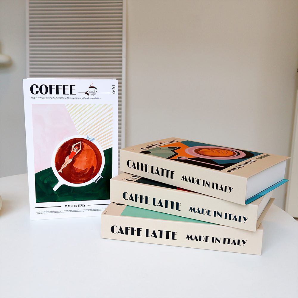 Coffee Lover Book Ornaments Lu - Interior Design Book avaliação e preço