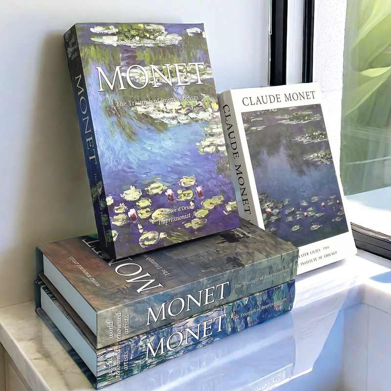 Boho Monet Decorative Books Lu - Interior Design Book avaliação e preço