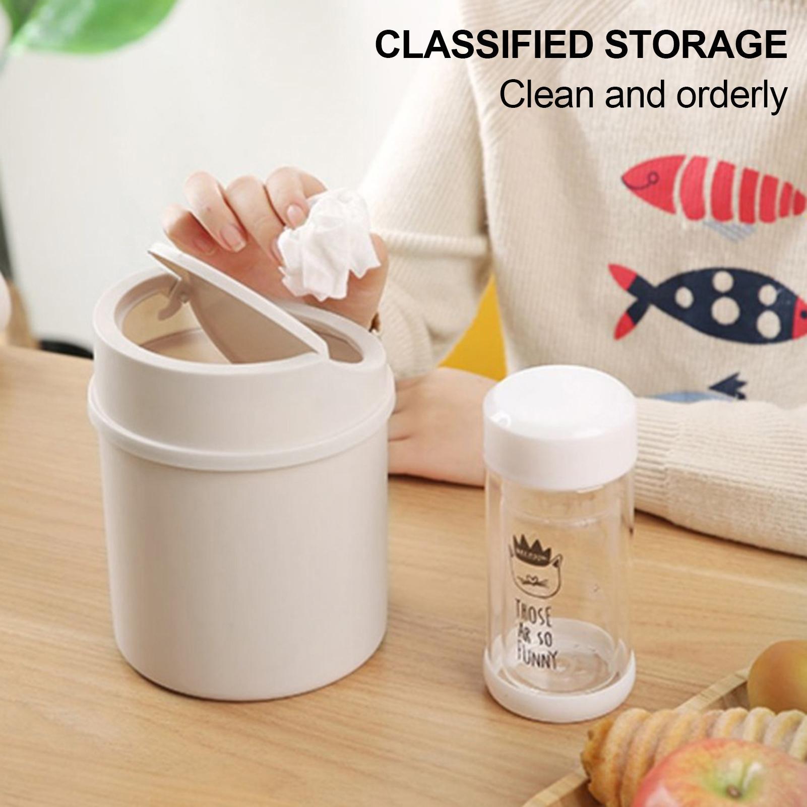 Mini Desktop Bin Small Trash C - Interior Design Your Home avaliação e preço