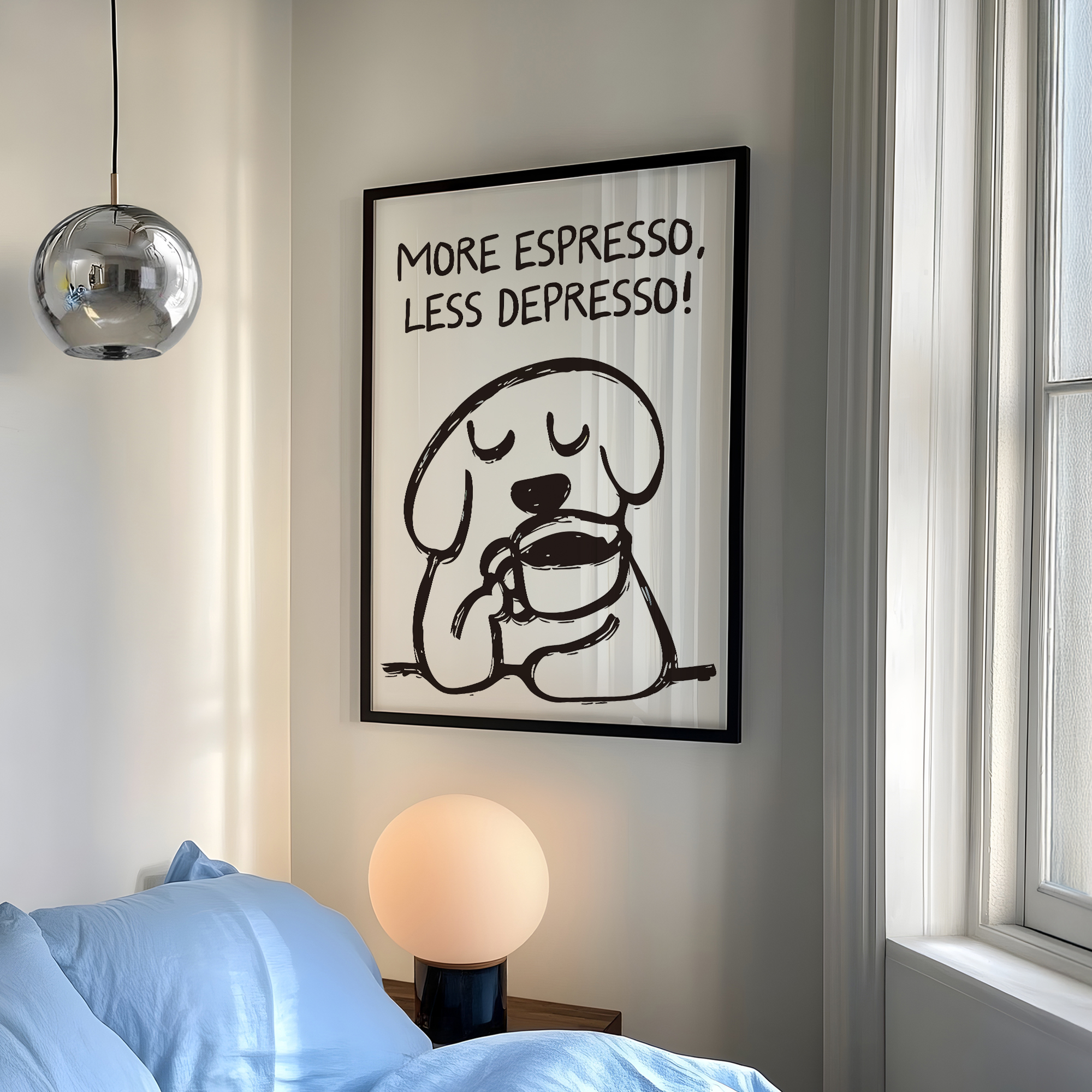 Retro More Espresso Less Depre - Interior Design Living Room avaliação e preço