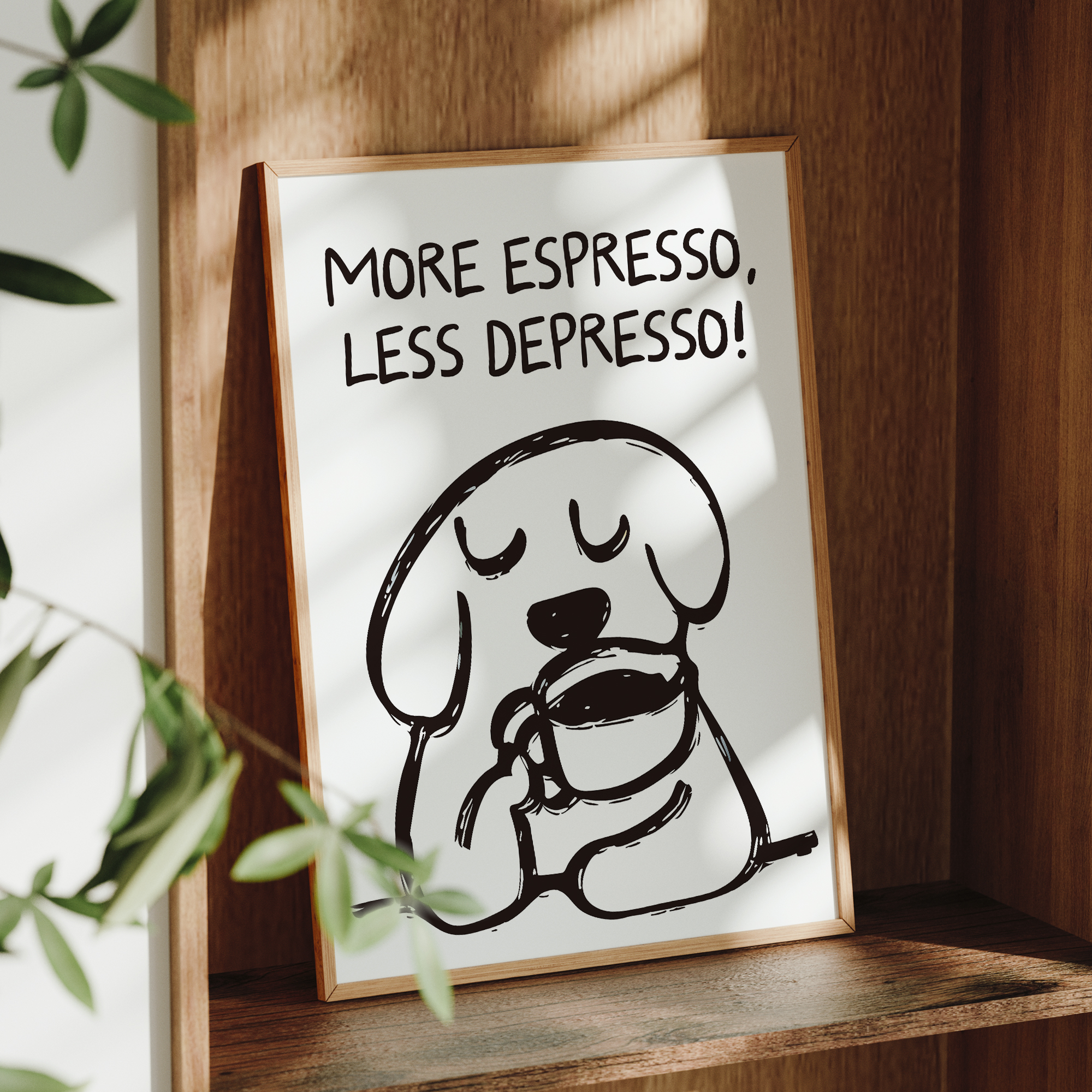 Retro More Espresso Less Depre - Interior Design Living Room avaliação e preço